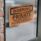 Signmission Private Please Knock Before Entering OSHA Warning Sign, Vinyl Decal, 10in W x 7in L, 2PK OS-2PACK-WS-D-710-L-12347 - alternate 2